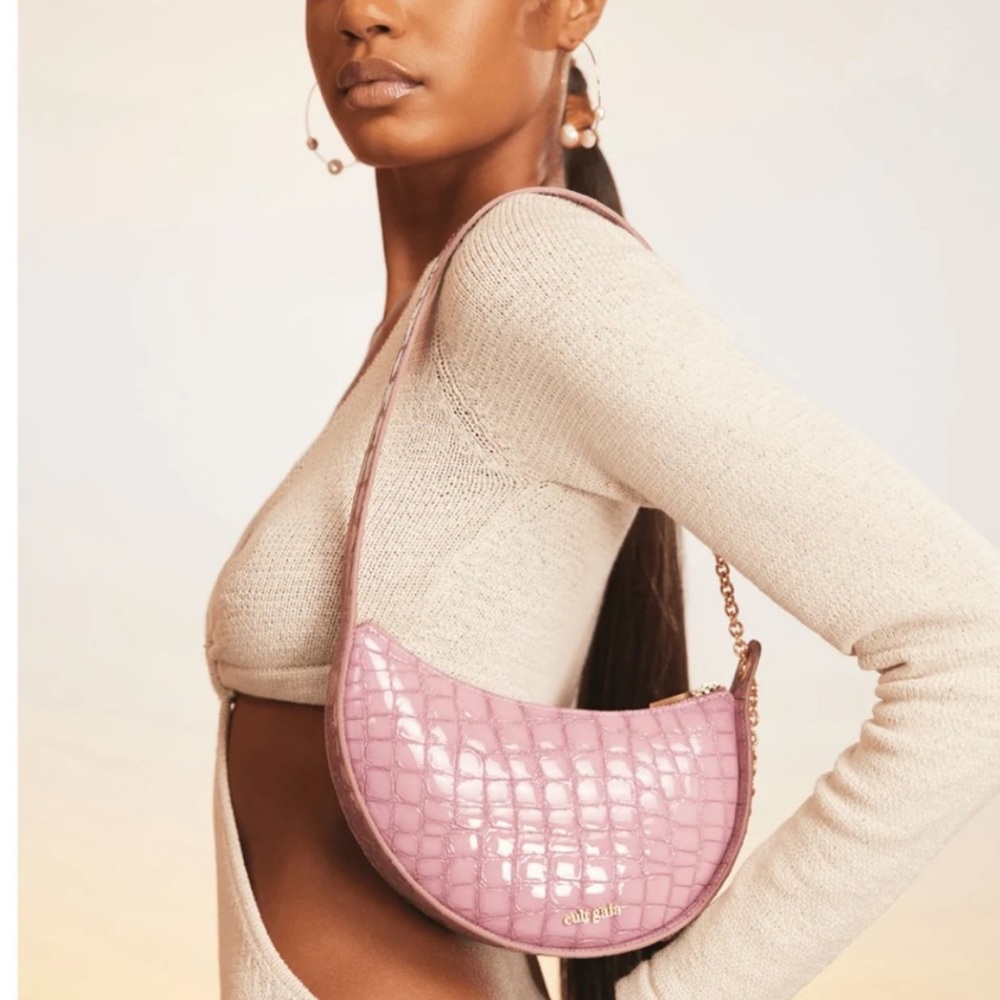 Cult Gaia Nadia crocodile-effect shoulder bag